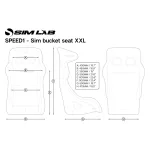 Sim-Lab, Ülés SLR111 Speed 1 Kagylóülés Kék (XXL)