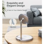 Choetech 2-1ben (álló, vezeték nélküli,mágneses,ezüst), töltő