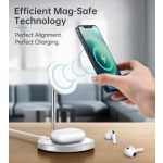 Choetech 2-1ben (álló, vezeték nélküli,mágneses,ezüst), töltő