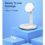 Choetech 2-1ben (Mágneses Wireless,fehér), töltő