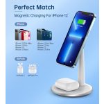 Choetech 2-1ben (Mágneses Wireless,fehér), töltő