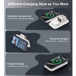 Choetech 3-1 hajtogatható, wireless, fehér, töltő