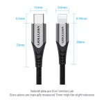 Vention USB-C 2.0/M -> Lightning 2m, kábel