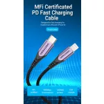 Vention USB-C 2.0/M -> Lightning 1m,kábel