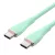 Vention USB-C 2.0/M -> USB-C 2.0/M,  (5A,szilikon,zöld), 1,5m, kábel
