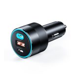 Choetech USB-C*2+A (130W,3-portos, autós, gyorstöltő), töltő