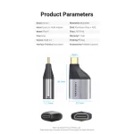 Vention USB-C -> HDMI/F (4K,60Hz, ABS, szürke), adapter