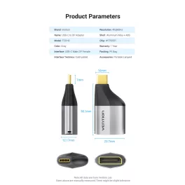 Vention USB-C --> Displayport , adapter