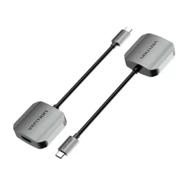   Vention USB-C -> HDMI (0,15m Szürke Aluminum Ötvözet) konverter