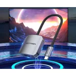 Vention USB-C -> HDMI (0,15m Szürke Aluminum Ötvözet) konverter
