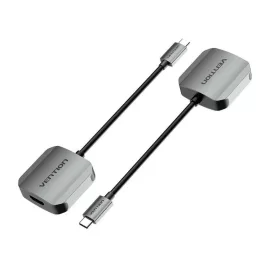   Vention USB-C -> VGA (0,15m Szürke Aluminum Ötvözet) konverter
