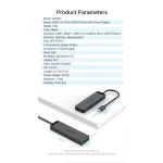 Vention USB-C -> USB-A 3.0*4 & Micro B USB 1m, Hub