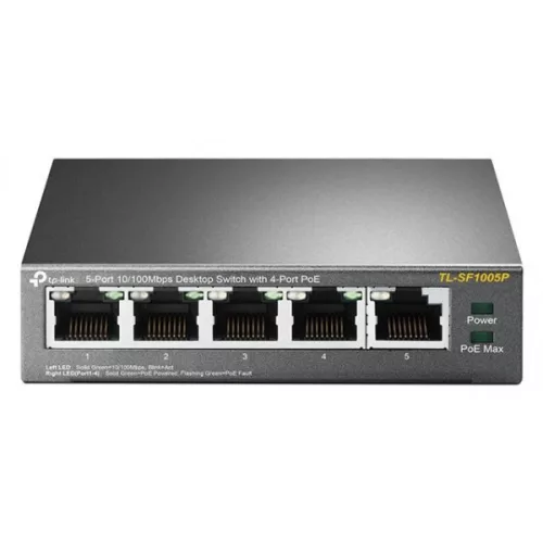 TP-LINK SWITCH TL-SF1005P 5-Port 10/100Mbps Desktop