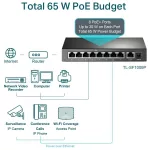 TP-LINK SWITCH TL-SF1009P 9-Port 10/100Mbps Desktop