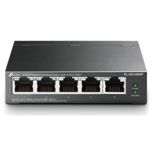 TP-LINK SWITCH TL-SG1005P 5-Port Gigabit Desktop