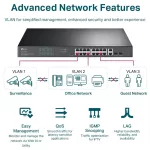 TP-LINK SWITCH TL-SG1218MPE 18-Port Gigabit Easy Smart
