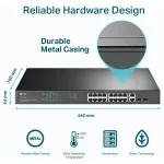 TP-LINK SWITCH TL-SG1218MP 18-Port Gigabit Rackmount