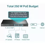 TP-LINK SWITCH TL-SG1218MP 18-Port Gigabit Rackmount