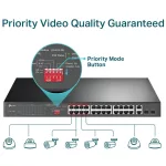 TP-LINK SWITCH TL-SL1226P 24Port 10/100Mbps + 2Port Gigabit