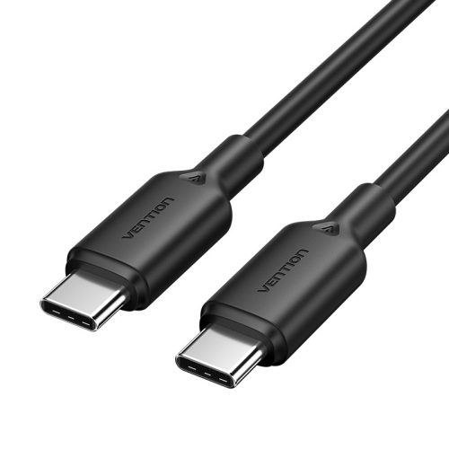 Vention Szövet USB-C -> USB-C,(3A, fekete), 1m, kábel