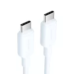 Vention Szövet USB-C -> USB-C, (3A,fehér), 1m, kábel