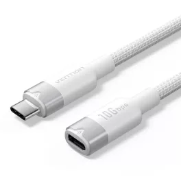   Vention USB-C 3.2/M -> USB-C 3.2/F, 0,5m,(hosszabbító, fehér, Gen2, 10Gbps), kábel