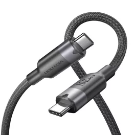 Vention USB-C 3.2/M, 1m,(fekete, Gen2, 10Gbps), kábel