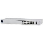 Ubiquiti UniFi USW-16-POE Gen2 16port GbE LAN 8x PoE+ 2xGbE SFP port L2 menedzselhető switch