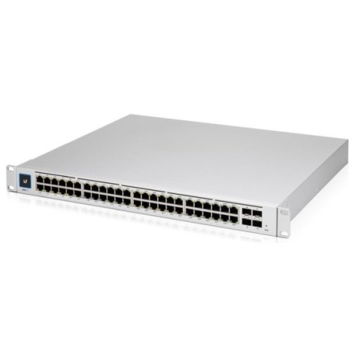 Ubiquiti UniFi USW-PRO-48-POE Gen2 48port GbE LAN 40xPoE+ 8xPoE++ 4xSFP+ port L3 menedzselhető switch