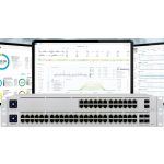 Ubiquiti UniFi USW-PRO-48-POE Gen2 48port GbE LAN 40xPoE+ 8xPoE++ 4xSFP+ port L3 menedzselhető switch