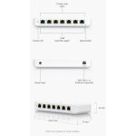 Ubiquiti UniFi USW-Ultra-60W 8xGbE LAN port 7x PoE+ (52W) L2 menedzselhető switch