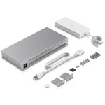 Ubiquiti USW-Pro-Max-16-PoE 12port GbE LAN PoE 4x2.5GbE Multi-Gigabit LAN PoE 2xSFP+ port 180W L3 menedzselhető switch