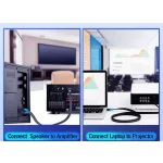 Vention HDMI,  (lapos, fekete) , 5m, kábel