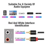 Vention 2*RCA/M -> 2*RCA/M , (audio,fekete), 2m, kábel