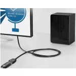 Vention USB-A 2.0/M -> USB-A 2.0/F  (hosszabbító,PVC,fekete), 5m, kábel