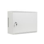 Lanberg WAF1-5203-04-00S 19 4U+3U SZÉL:540mm MÉLY:200mm MAG:400mm fémajtós szürke fali rack szekrény