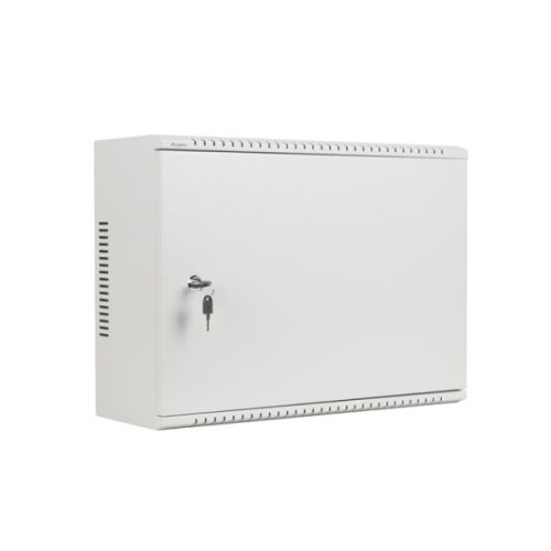 Lanberg WAF1-5203-04-00S 19 4U+3U SZÉL:540mm MÉLY:200mm MAG:400mm fémajtós szürke fali rack szekrény