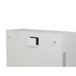 Lanberg WAF1-5203-04-00S 19 4U+3U SZÉL:540mm MÉLY:200mm MAG:400mm fémajtós szürke fali rack szekrény