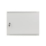 Lanberg WAF1-5203-04-00S 19 4U+3U SZÉL:540mm MÉLY:200mm MAG:400mm fémajtós szürke fali rack szekrény