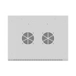 Lanberg WF01-6404-10S 19 4U SZÉL:600mm MÉLY:450mm MAG:290mm lapraszerelt üvegajtós szürke fali rack szekrény