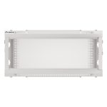Lanberg WF01-6404-10S 19 4U SZÉL:600mm MÉLY:450mm MAG:290mm lapraszerelt üvegajtós szürke fali rack szekrény