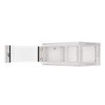 Lanberg WF01-6404-10S 19 4U SZÉL:600mm MÉLY:450mm MAG:290mm lapraszerelt üvegajtós szürke fali rack szekrény