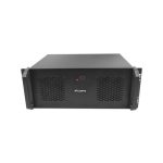 Lanberg WF03-5304-10B 19 4U SZÉL:540mm MÉLY:350mm MAG:281mm lapraszerelt üvegajtós fekete fali rack szekrény