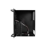 Lanberg WF03-5304-10B 19 4U SZÉL:540mm MÉLY:350mm MAG:281mm lapraszerelt üvegajtós fekete fali rack szekrény