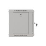 Lanberg WF03-5306-10S 19 6U SZÉL:540mm MÉLY:350mm MAG:370mm lapraszerelt üvegajtós szürke fali rack szekrény