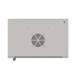 Lanberg WF03-5306-10S 19 6U SZÉL:540mm MÉLY:350mm MAG:370mm lapraszerelt üvegajtós szürke fali rack szekrény