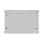 Lanberg WF03-5306-10S 19 6U SZÉL:540mm MÉLY:350mm MAG:370mm lapraszerelt üvegajtós szürke fali rack szekrény