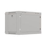 Lanberg WF03-5306-10S 19 6U SZÉL:540mm MÉLY:350mm MAG:370mm lapraszerelt üvegajtós szürke fali rack szekrény