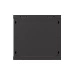 Lanberg WF03-5309-10B 19 9U SZÉL:540mm MÉLY:350mm MAG:500mm lapraszerelt üvegajtós fekete fali rack szekrény