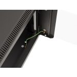 Lanberg WF03-5309-10B 19 9U SZÉL:540mm MÉLY:350mm MAG:500mm lapraszerelt üvegajtós fekete fali rack szekrény